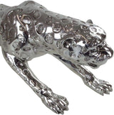 Dekorativ skulptur Casablanca XL - Gpard Matt silver - Vardagsrumsinredning - Längd 80 cm Statyetter och skulpturer Naty Shop