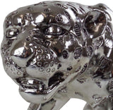 Dekorativ skulptur Casablanca XL - Gpard Matt silver - Vardagsrumsinredning - Längd 80 cm Statyetter och skulpturer Naty Shop