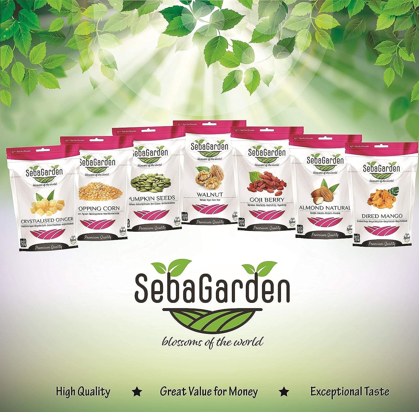 Seba Garden Premium frystorkade jordgubbar, läckra medelhavsjordgubbar, icke-GMO och vegan (100 g) Torkade produkter Min butik