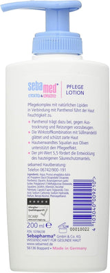 Sebamed Baby and Child Care Lotion med Panthenol, 2-pack, 2 x 200 ml, vårdar skonsamt barns känsliga hud, även för torr hud och irritationer Barn - Bad och hudvård Naty Shop