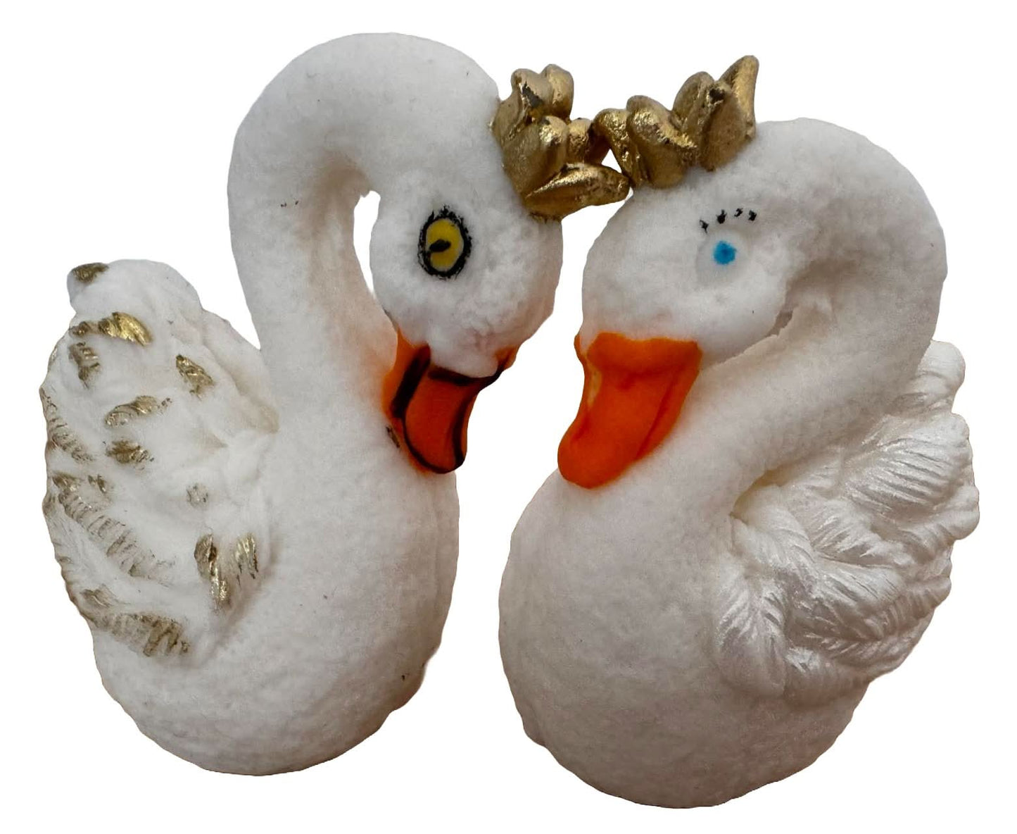 Set med 2 ätliga sockerdekorationer, Swans Sugar Paste Decorations Nati Shop