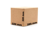 Set med 20 CO3-kartonger, 280 x 220 x 220 förpackningskartonger Nati Shop