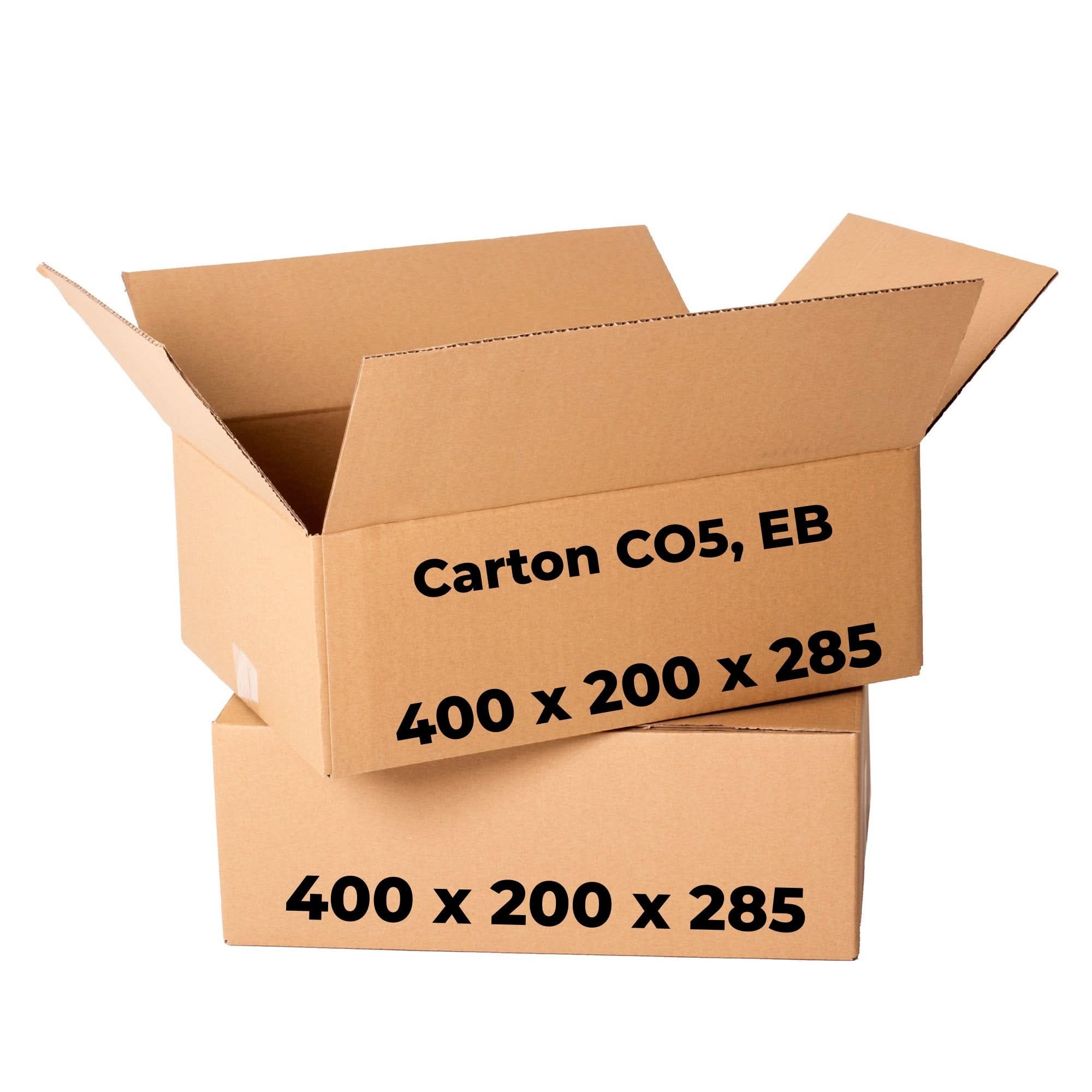 Set med 20 kartonger CO5, CB, 220 x 95 x 95 Förpackningslådor Nati Shop
