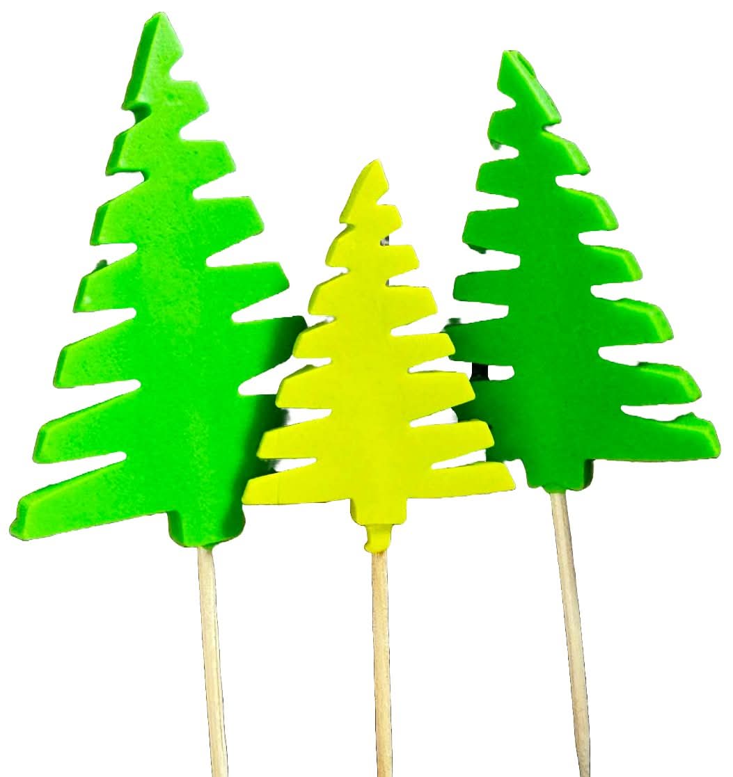 Set med 3 ätliga sockerdekorationer, Brazi Sugar Paste Decorations Nati Shop