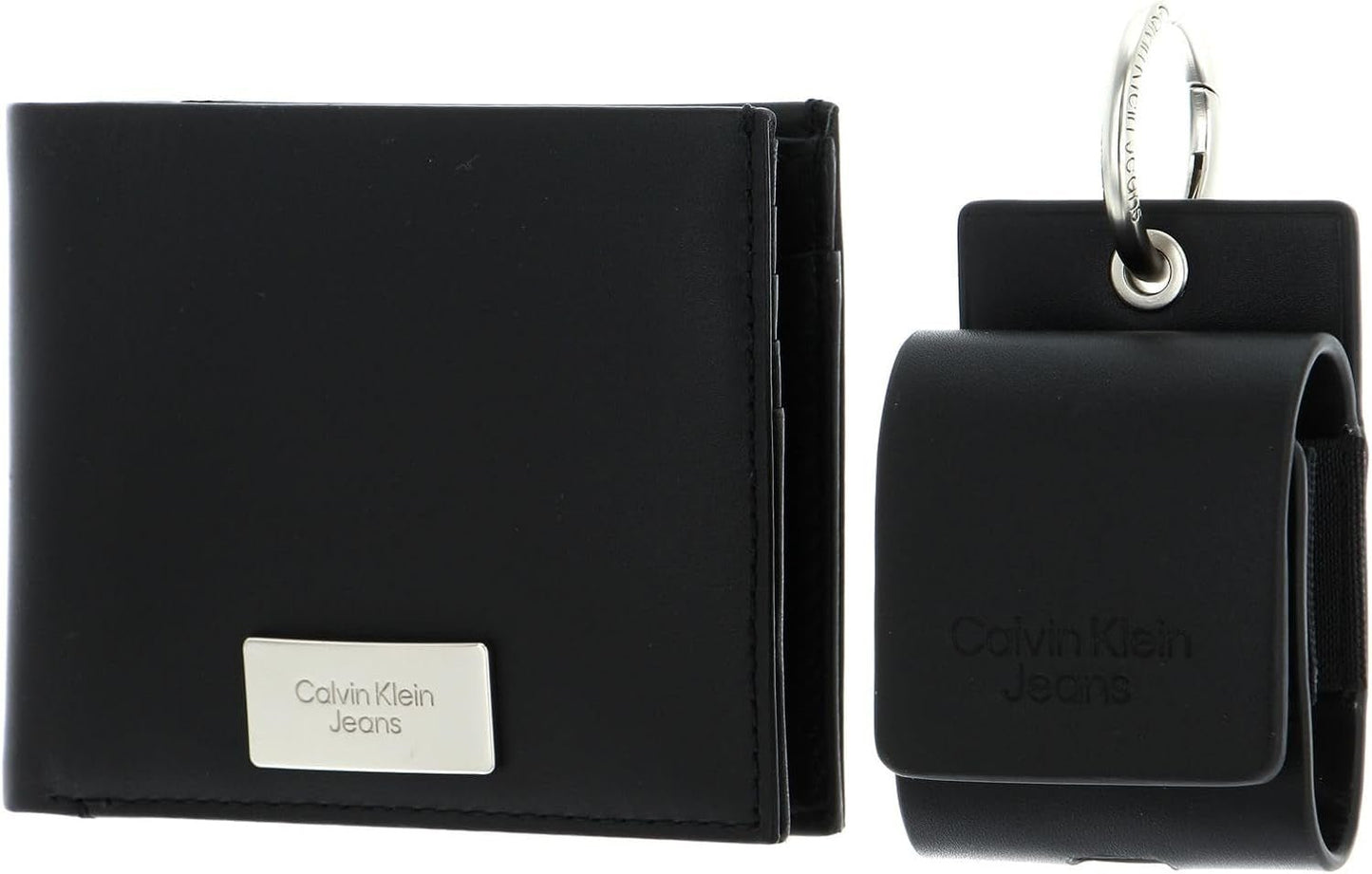Calvin Klein Jeans Presentset för män Gifting Bifold Wallet & AirPods-fodral, svart (svart), Onesize herrplånbok Naty Shop Standardtitel