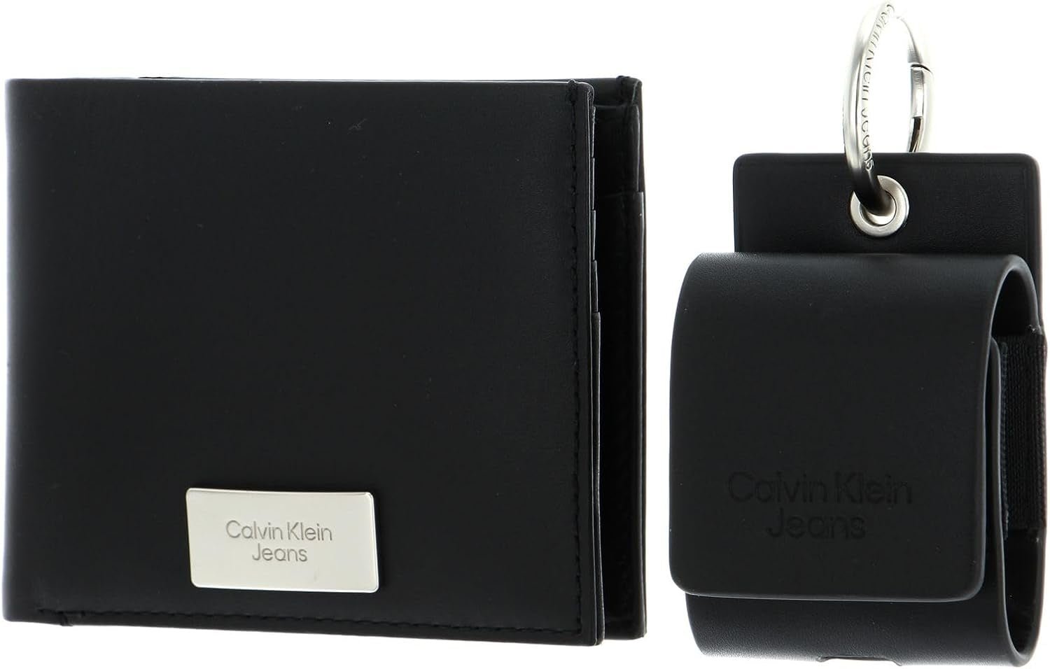 Calvin Klein Jeans Presentset för män Gifting Bifold Wallet & AirPods-fodral, svart (svart), Onesize herrplånbok Naty Shop Standardtitel
