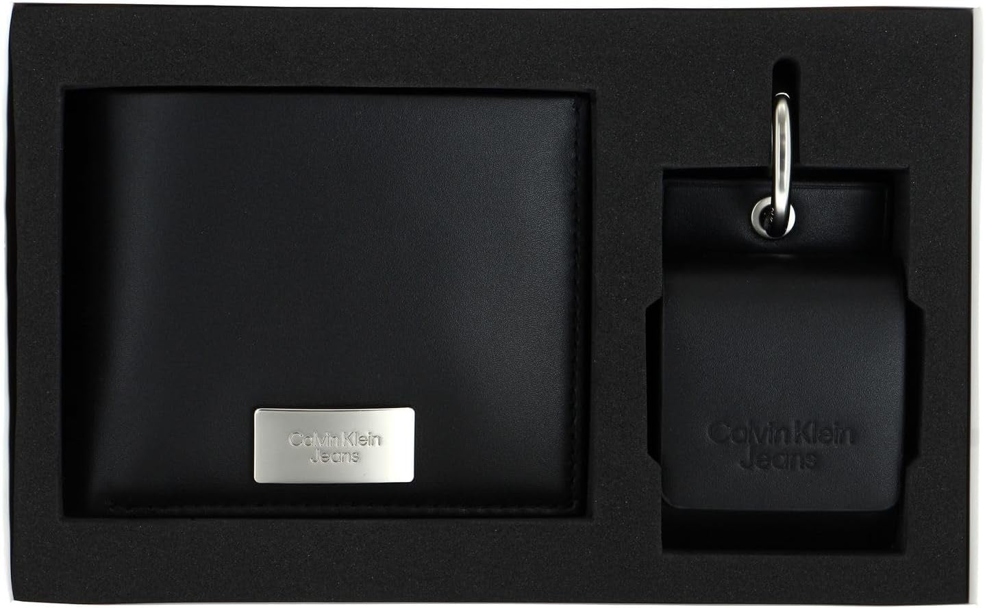 Calvin Klein Jeans Presentset för män Gifting Bifold Wallet & AirPods-fodral, svart (svart), Onesize herrplånbok Naty Shop