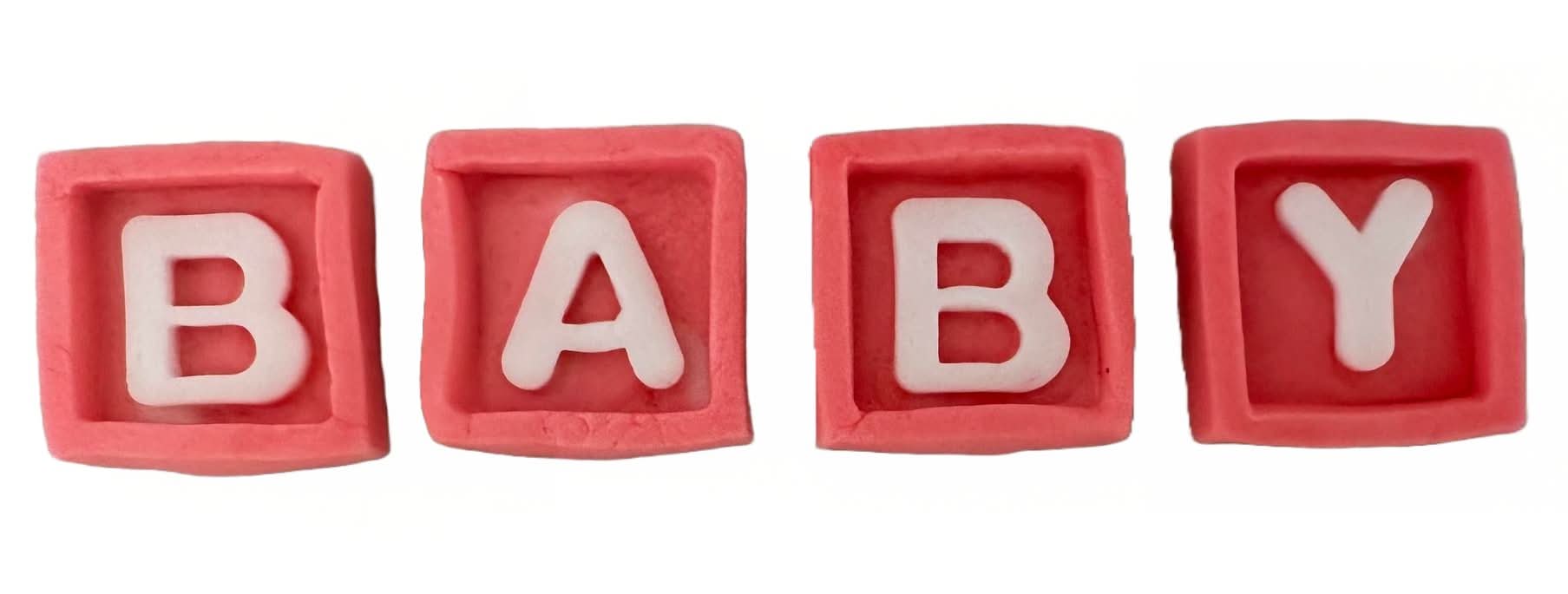 Set med ätliga sockerdekorationer, Baby Sugar Paste Decorations Nati Shop