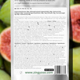 Frystorkade fikon 100 % naturliga torkade fikon | Inget tillsatt socker Hälsosamt frystorkat godis | Frystorkade frukter Frystorkade fikon | ZingyZoo (100g) Naty Shop uttorkade produkter