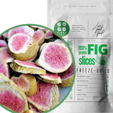 Frystorkade fikon 100 % naturliga torkade fikon | Inget tillsatt socker Hälsosamt frystorkat godis | Frystorkade frukter Frystorkade fikon | ZingyZoo (100g) Naty Shop uttorkade produkter 100 G (1 paket)