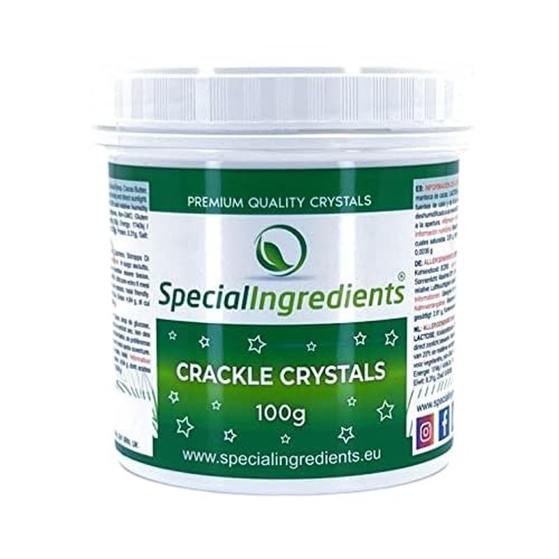 Specialingredienser Crackle Crystals Crackle 500g Högsta kvalitet, icke-GMO, idealisk för kakor, godis och glass Naty Shop Sugar Paste 100G