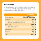 Sultanas russin 1kg | Smyrna russin | Sultanas torkade russin från Izmir | 100 % av turkiskt ursprung | Kvalitetssnacks | i Kostfiber från torkade druvor | Naty Shop uttorkade produkter