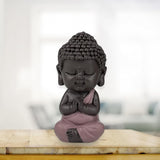 Baby Buddha Pink Toga statyett - Inspirerande och glad figur - Positiv talisman Koncentration - Söt och andlig presentidé - H 7 cm - Zen'Light Statyetter och skulpturer Naty Shop