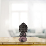 Baby Buddha Pink Toga statyett - Inspirerande och glad figur - Positiv talisman Koncentration - Söt och andlig presentidé - H 7 cm - Zen'Light Statyetter och skulpturer Naty Shop