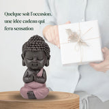 Baby Buddha Pink Toga statyett - Inspirerande och glad figur - Positiv talisman Koncentration - Söt och andlig presentidé - H 7 cm - Zen'Light Statyetter och skulpturer Naty Shop