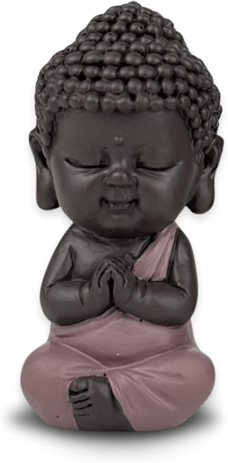 Baby Buddha Rosa Toga-statyett - Inspirerande och glad statyett - Positiv talismanfokus - Söt och andlig presentidé - H 7 cm - Zen'Light-statyetter och -skulpturer Naty Shop Standardtitel