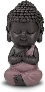 Baby Buddha Rosa Toga-statyett - Inspirerande och glad statyett - Positiv talismanfokus - Söt och andlig presentidé - H 7 cm - Zen'Light-statyetter och -skulpturer Naty Shop Standardtitel