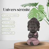 Baby Buddha Pink Toga statyett - Inspirerande och glad figur - Positiv talisman Koncentration - Söt och andlig presentidé - H 7 cm - Zen'Light Statyetter och skulpturer Naty Shop