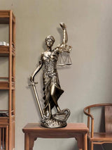 Lady Justice Statue 30,5 cm Rättvisestaty Rättvisa Gudinna Rättvisa Skulptur Grekisk-romersk ängel Rättvisa Blind statyer för inredning Statyetter och skulpturer Naty Shop
