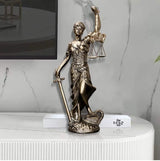 Lady Justice Statue 30,5 cm Rättvisestaty Rättvisa Gudinna Rättvisa Skulptur Grekisk-romersk ängel Rättvisa Blind statyer för inredning Statyetter och skulpturer Naty Shop