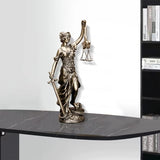 Lady Justice Statue 30,5 cm Rättvisestaty Rättvisa Gudinna Rättvisa Skulptur Grekisk-romersk ängel Rättvisa Blind statyer för inredning Statyetter och skulpturer Naty Shop