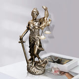 Lady Justice Statue 30,5 cm Rättvisestaty Rättvisa Gudinna Rättvisa Skulptur Grekisk-romersk ängel Rättvisa Blind statyer för inredning Statyetter och skulpturer Naty Shop