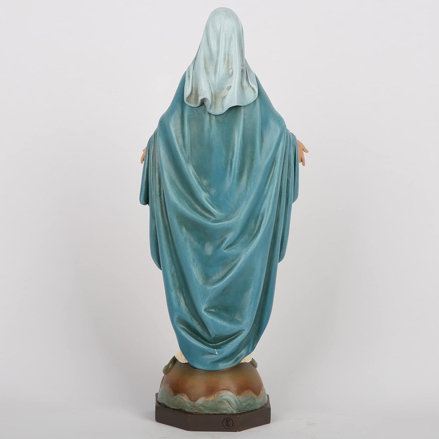 BC Catholic Our Lady of Grace Staty Jungfru Maria Altarfigur Religiös present till mamma Katolsk hemdekorationer 34,3 cm Höjd Handmålad av BuildClassic (Elegant) Naty Shop Statyer & skulpturer