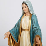 BC Catholic Our Lady of Grace Staty Jungfru Maria Altarfigur Religiös present till mamma Katolsk hemdekorationer 34,3 cm Höjd Handmålad av BuildClassic (Elegant) Naty Shop Statyer & skulpturer