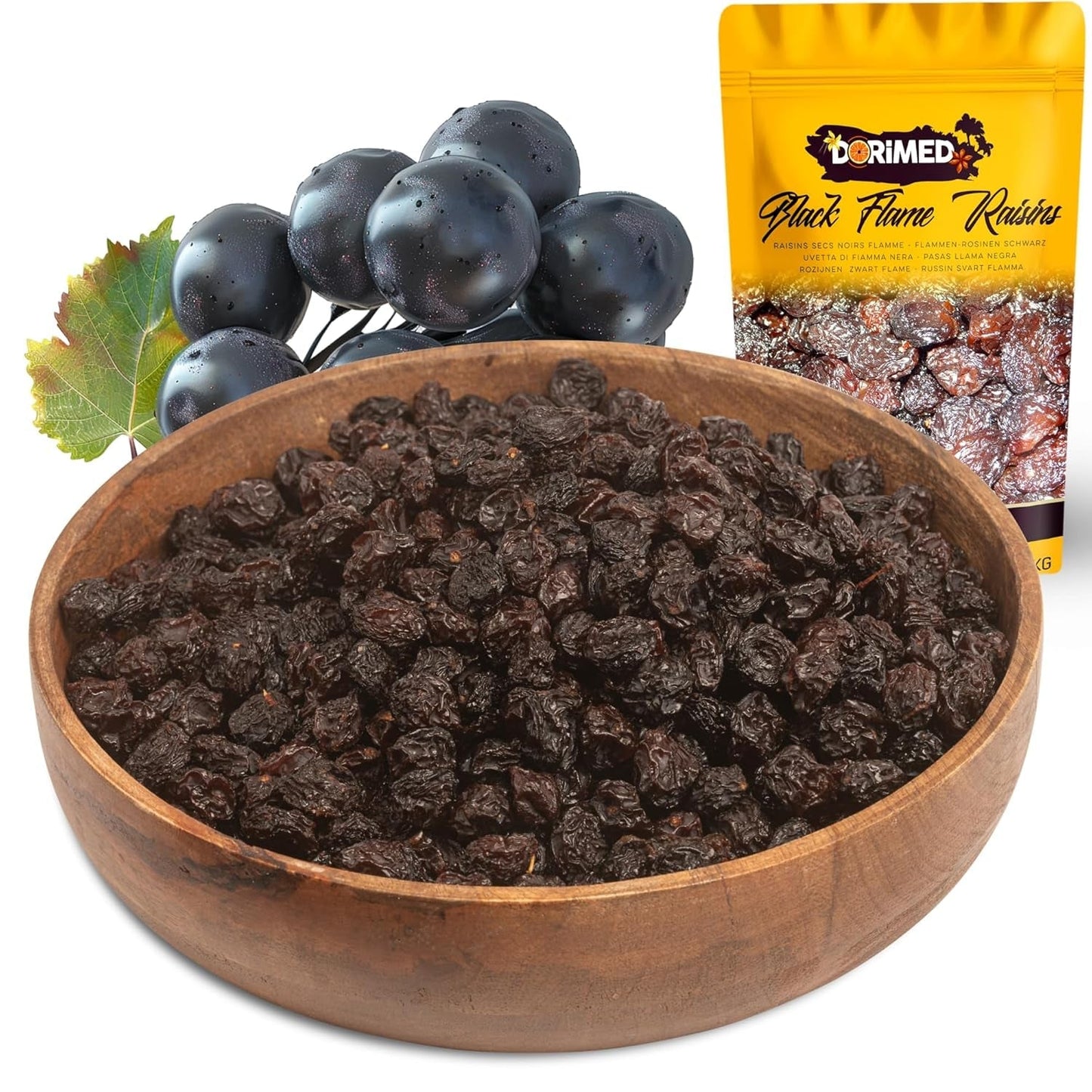 Lila svarta sultaner 1 kg | Torkade druvor | Inga frön och inget socker | produkter utan genteknik | Lämplig för vegetarianer och veganer | Idealisk för att kombinera med choklad Dehydrerade produkter Naty Shop Standardtitel