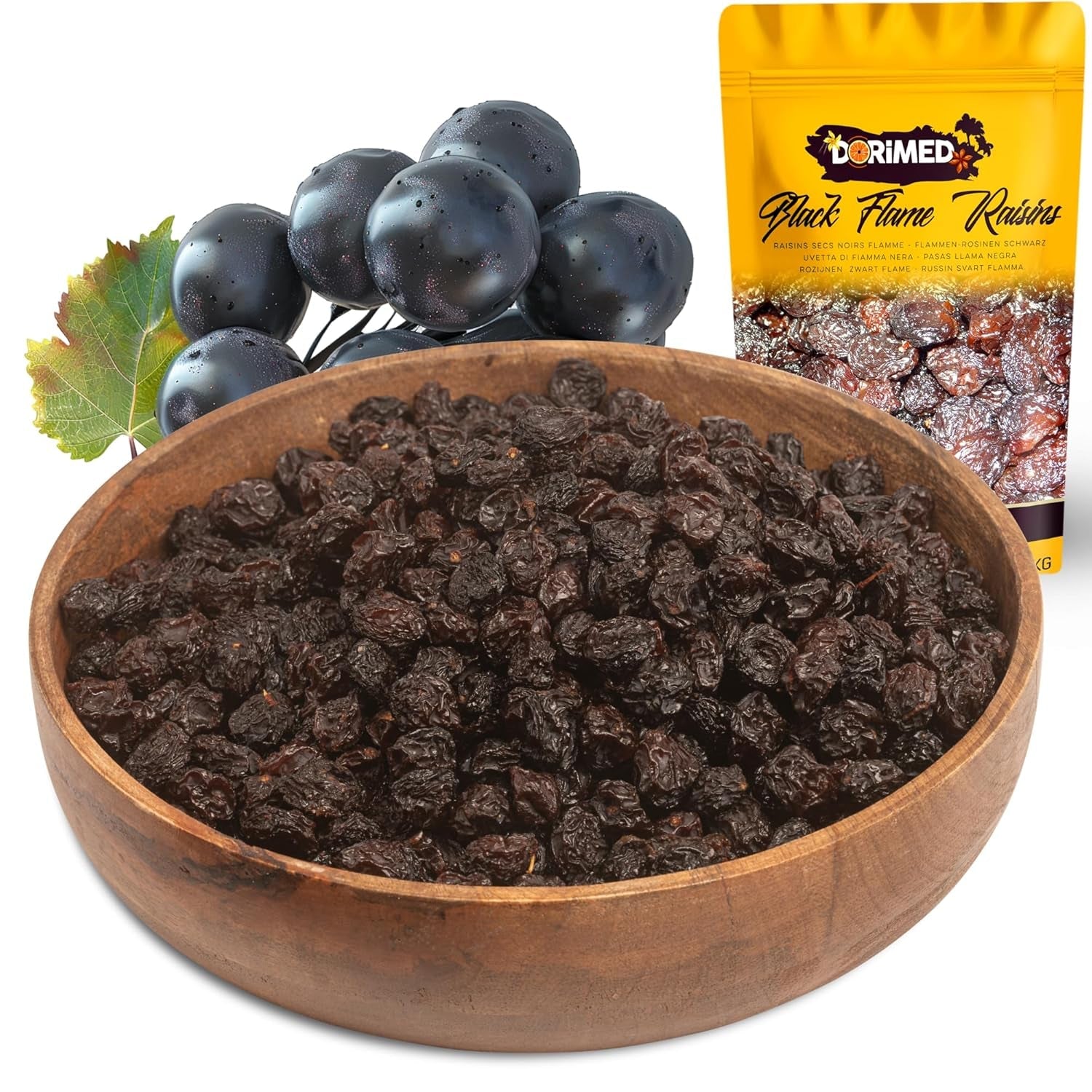Lila svarta sultaner 1 kg | Torkade druvor | Inga frön och inget socker | produkter utan genteknik | Lämplig för vegetarianer och veganer | Idealisk för att kombinera med choklad Dehydrerade produkter Naty Shop Standardtitel