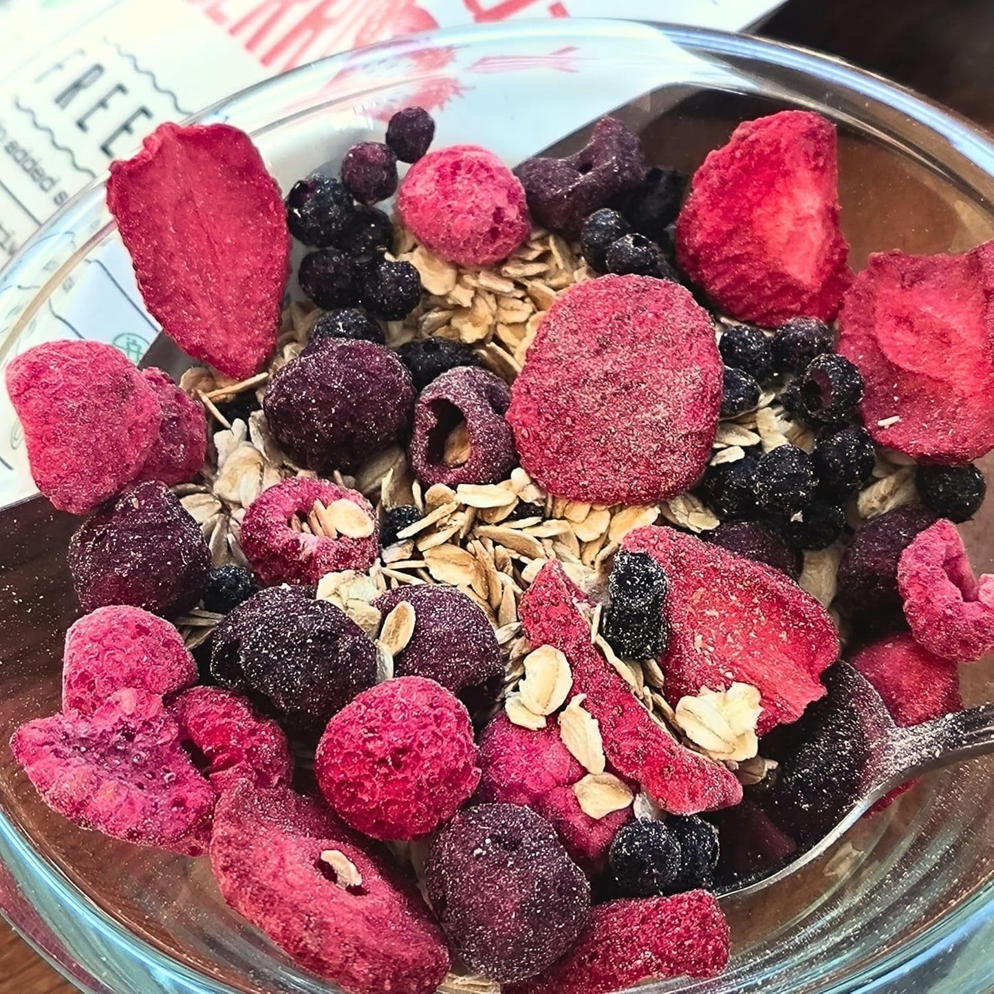 Superbär frystorkad fruktblandning | XL 300g Torkad frukt utan socker | Torkad frukt | Torkade frukter Frystorkade Jordgubbar Hallon Blåbär Frystorkade ZingyZoo Torkade produkter Naty Shop