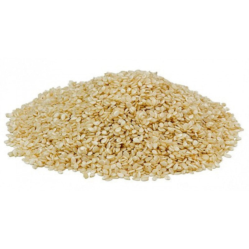 BrandX vita sesamfrön 50 g - krispig och naturlig smak rik på kalcium och veganskt protein