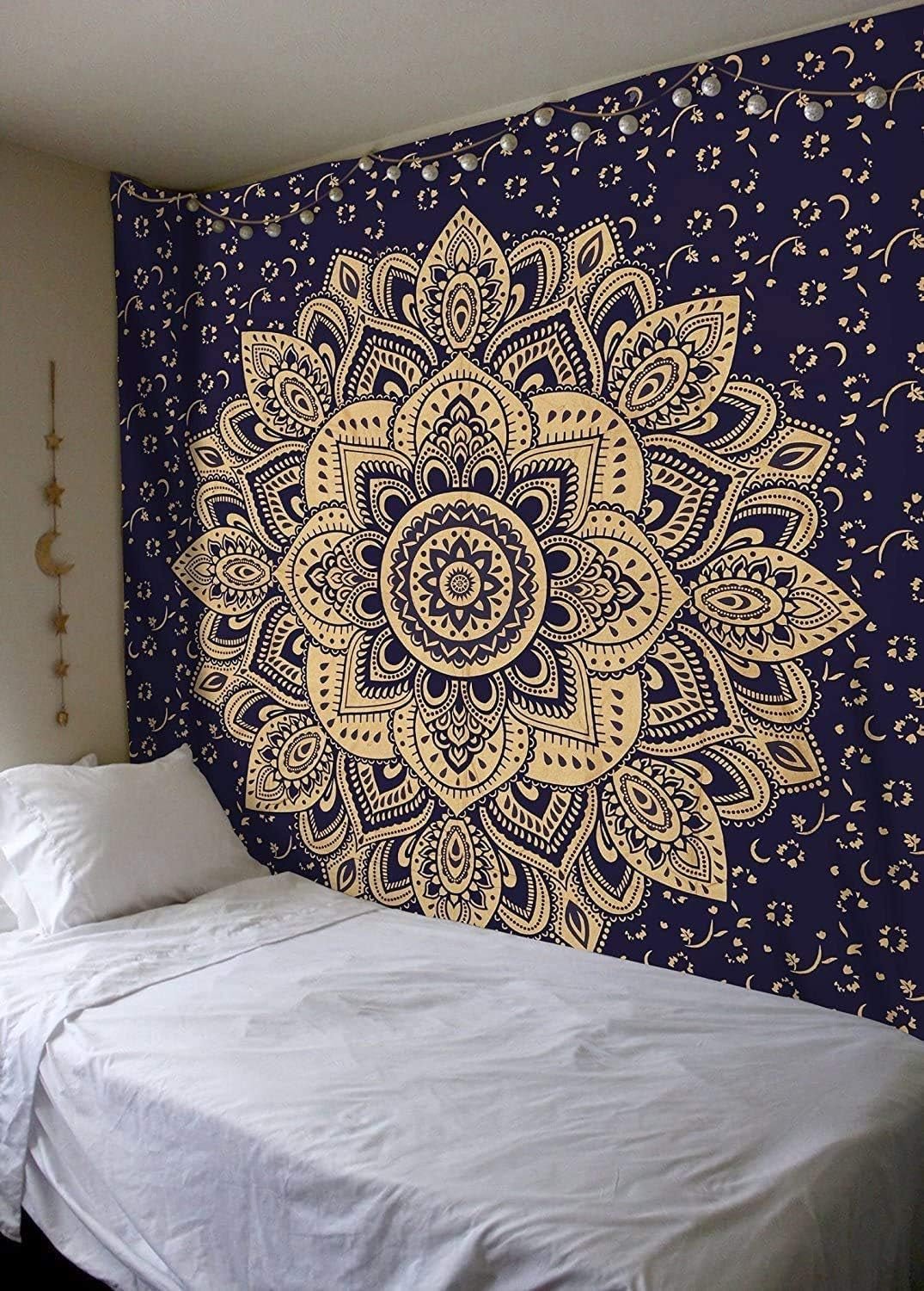 Gobeläng aakriti galleri bomull mandala sängöverdrag Hem - Accessoarer och dekorationer Naty Shop