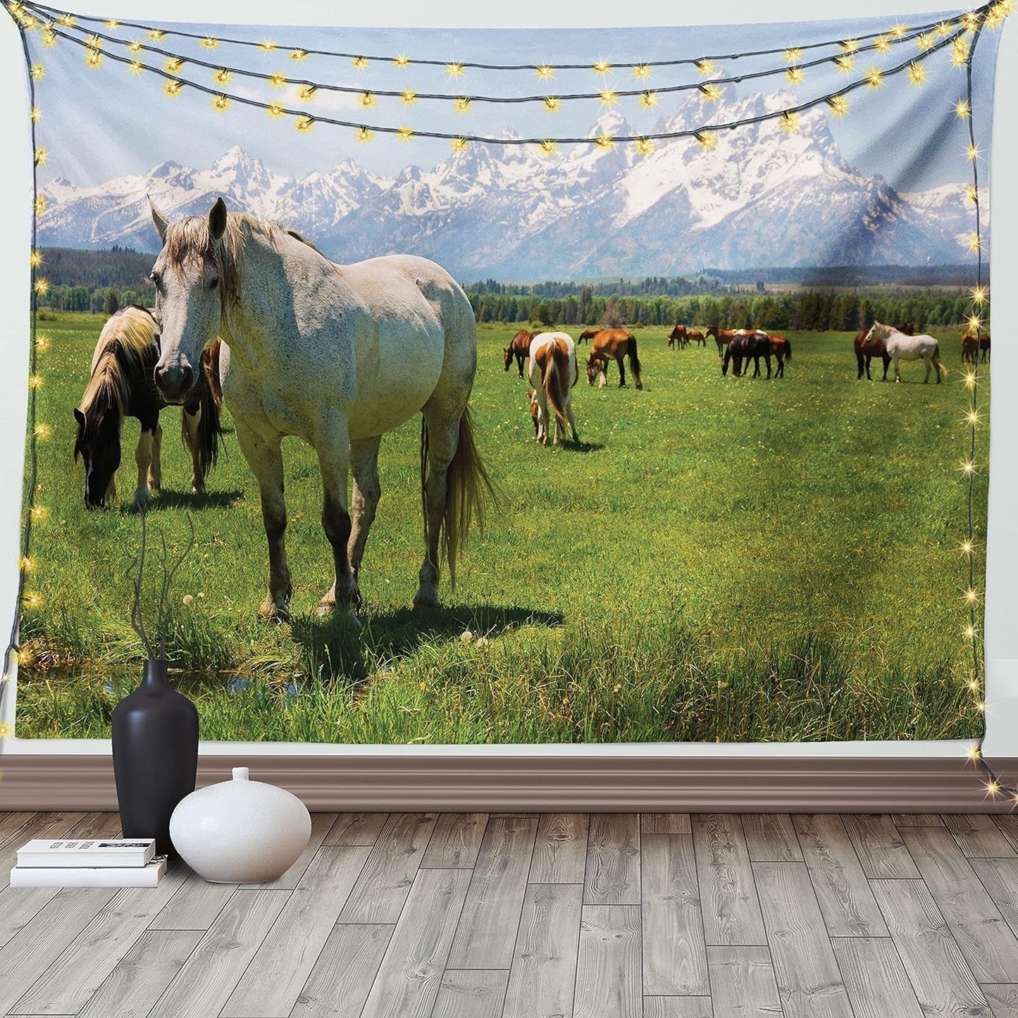Gobeläng abakuhaus wanderlust djurvärldskarta ritningar Hem - Tillbehör och dekorationer Naty Shop Hälsningar vit 230L X 140B Cm