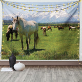 Gobeläng abakuhaus wanderlust djurvärldskarta ritningar Hem - Tillbehör och dekorationer Naty Shop Hälsningar vit 230L X 140B Cm