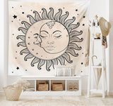 Gobeläng abakuhaus wanderlust djurvärldskarta ritningar Hem - Tillbehör och dekorationer Naty Shop kolgrå brun 230L X 140B Cm