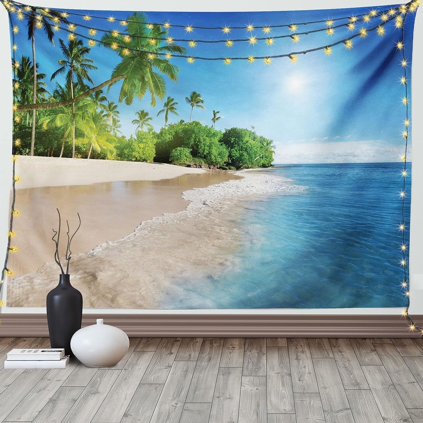 Gobeläng abakuhaus wanderlust djurvärldskarta ritningar Hem - Tillbehör och dekorationer Naty Shop Blågrön 230L X 140B Cm