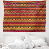 Gobeläng abakuhaus wanderlust djurkarta över världen ritningar Hem - Tillbehör och dekorationer Naty Shop Mörkröd orange 150L X 110B Cm
