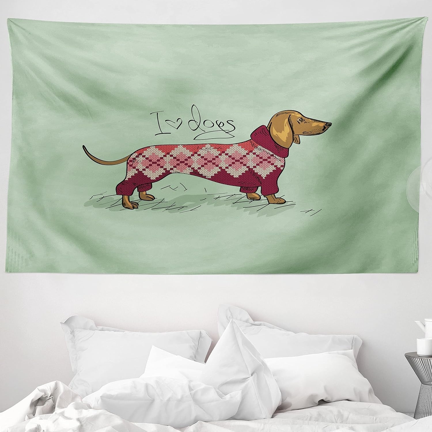 Gobeläng abakuhaus wanderlust djurkarta över den tecknade världen - Naty Shop