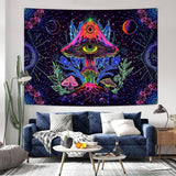 Gobeläng alishomtll fluorescerande svamp svart ljus mandala Hem - Tillbehör och dekorationer Naty Shop