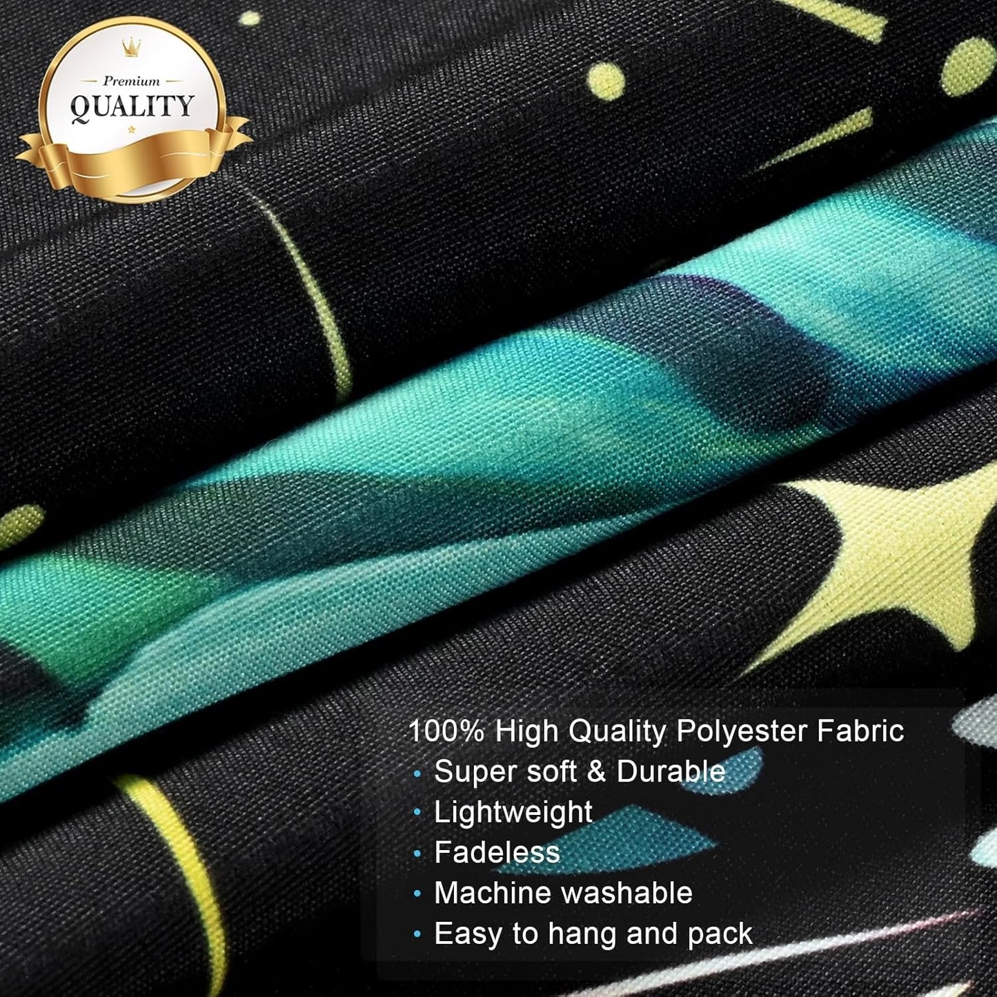 Gobeläng alishomtll fjäril månfas blommig tusensköna svart Hem - Tillbehör och dekorationer Naty Shop