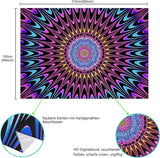 Gobeläng alishomtll färgad mandala svart ljus konst Hem - Tillbehör och dekorationer Naty Shop