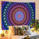 Gobeläng alishomtll färgad mandala svart ljus konst Hem - Tillbehör och dekorationer Naty Shop