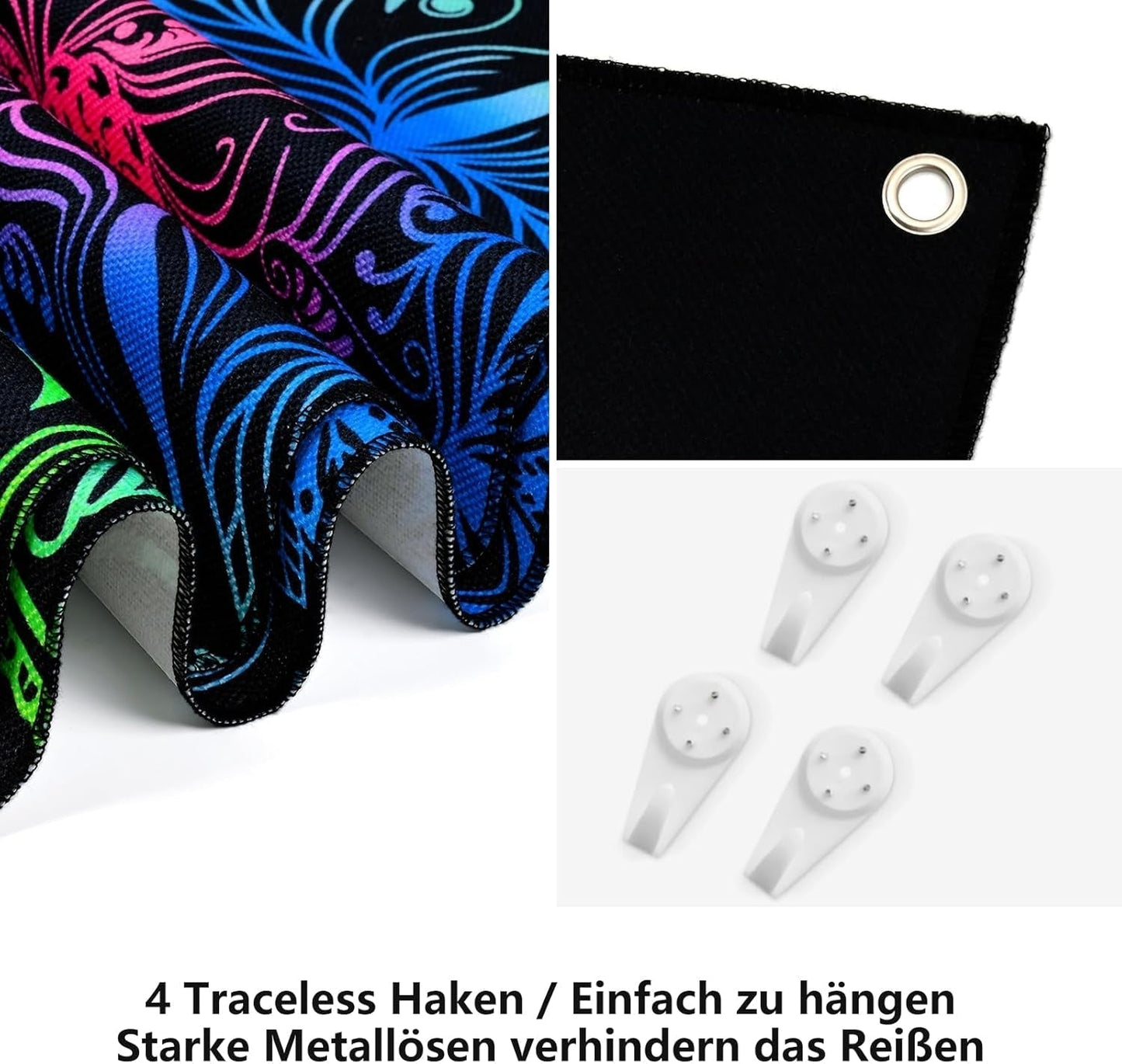 Gobeläng alishomtll pack mandala reaktiv bohemisk vertikal Hem - Tillbehör och dekorationer Naty Shop