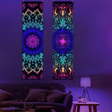 Gobeläng alishomtll pack mandala reaktiv bohemisk vertikal Hem - Tillbehör och dekorationer Naty Shop 2 förpackningar 120X32,5 cm