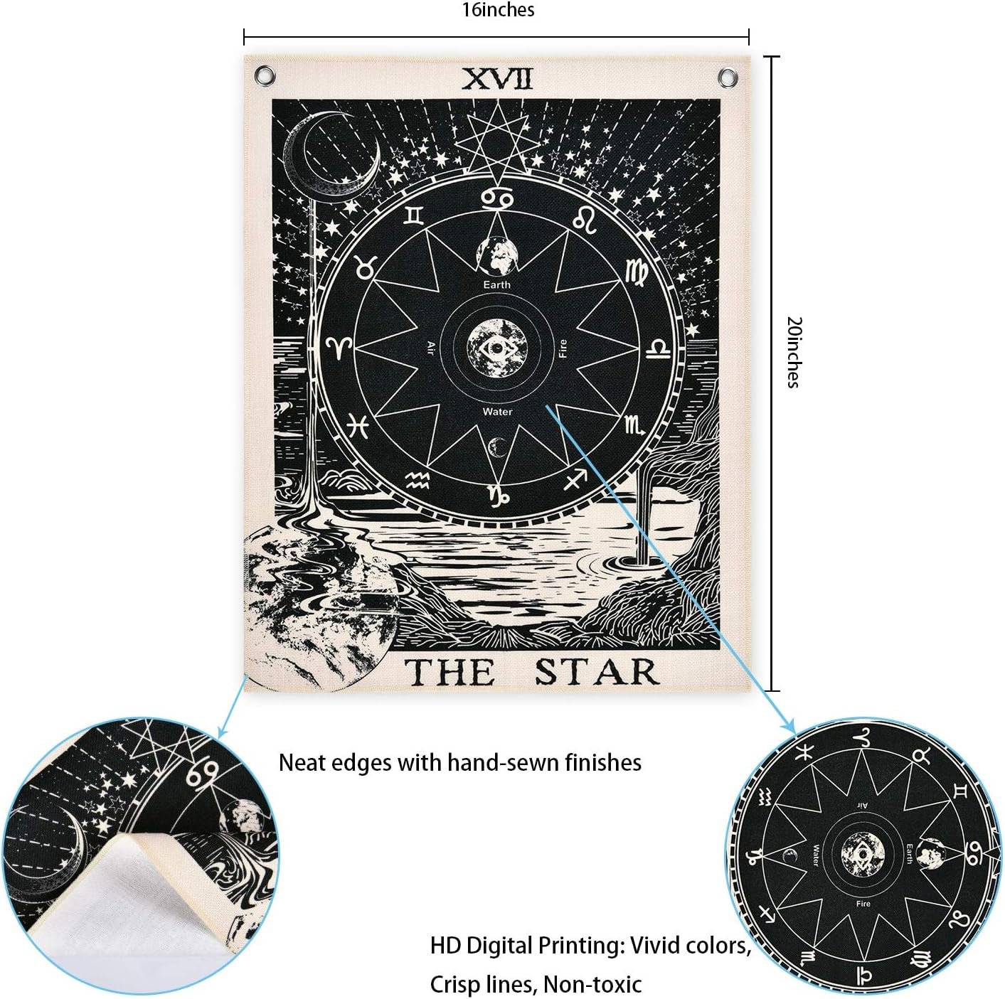 Tapestry alishomtll tarot set sun moon stars Hem - Tillbehör och dekorationer Naty Shop