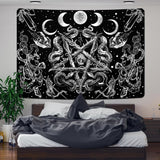 Gobeläng alishomtll witchy snake estetisk gotisk pentagram vägg Hem - Tillbehör och dekorationer Naty Shop