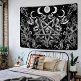 Gobeläng alishomtll witchy snake estetisk gotisk pentagram vägg Hem - Tillbehör och dekorationer Naty Shop
