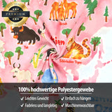 Bashom gobeläng tysk djurvärldskarta för barn Hem - Accessoarer och dekorationer Naty Shop