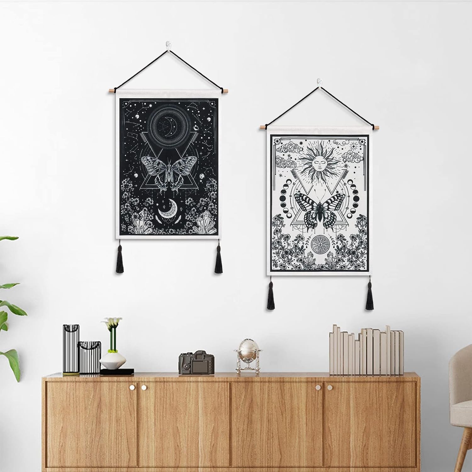 Gobeläng betyfoy bitar små gobelänger paljetter sun moon Hem - Tillbehör och dekorationer Naty Shop